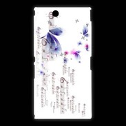 Coque Sony Xpéria Z Ultra Papillons et notes de musique