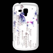 Coque Samsung Galaxy Trend Papillons et notes de musique