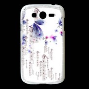 Coque Samsung Galaxy Grand Papillons et notes de musique