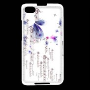 Coque Blackberry Z30 Papillons et notes de musique