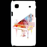 Coque Samsung Galaxy S Piano en dessin multicouleurs