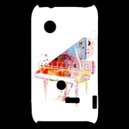 Coque Sony Xperia Typo Piano en dessin multicouleurs