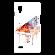 Coque LG Optimus L9 Piano en dessin multicouleurs