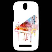 Coque HTC One SV Piano en dessin multicouleurs