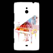 Coque Nokia Lumia 1320 Piano en dessin multicouleurs