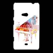 Coque Nokia Lumia 625 Piano en dessin multicouleurs