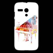 Coque Motorola G Piano en dessin multicouleurs