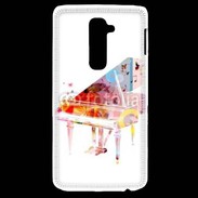 Coque LG G2 Piano en dessin multicouleurs