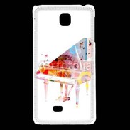 Coque LG F5 Piano en dessin multicouleurs