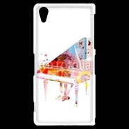 Coque Sony Xperia Z2 Piano en dessin multicouleurs