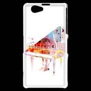 Coque Sony Xperia Z1 Compact Piano en dessin multicouleurs