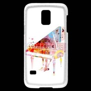 Coque Samsung Galaxy S5 Mini Piano en dessin multicouleurs