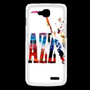Coque LG L90 Jazz en dessin multicouleurs 50