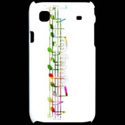 Coque Samsung Galaxy S Portée de notes en couleur 50