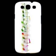 Coque Samsung Galaxy S3 Portée de notes en couleur 50
