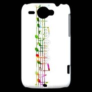 Coque HTC Wildfire G8 Portée de notes en couleur 50