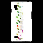Coque LG Optimus L9 Portée de notes en couleur 50