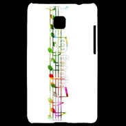 Coque LG Optimus L3 II Portée de notes en couleur 50