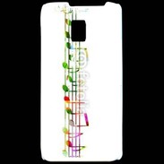 Coque LG P990 Portée de notes en couleur 50