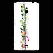 Coque Nokia Lumia 1320 Portée de notes en couleur 50