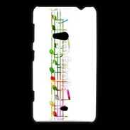 Coque Nokia Lumia 625 Portée de notes en couleur 50