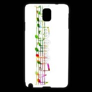 Coque Samsung Galaxy Note 3 Portée de notes en couleur 50