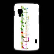 Coque LG L5 2 Portée de notes en couleur 50