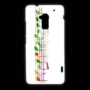 Coque HTC One Max Portée de notes en couleur 50
