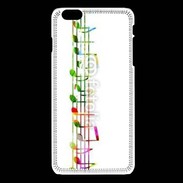 Coque iPhone 6Plus / 6Splus Portée de notes en couleur 50