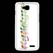 Coque LG L90 Portée de notes en couleur 50