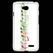Coque LG L70 Portée de notes en couleur 50