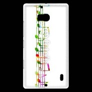 Coque Nokia Lumia 930 Portée de notes en couleur 50