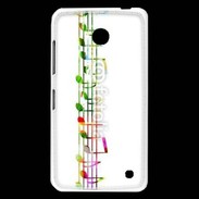 Coque Nokia Lumia 630 Portée de notes en couleur 50