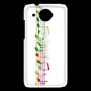Coque HTC Desire 601 Portée de notes en couleur 50
