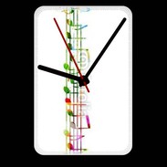 Grande pendule murale Portée de notes en couleur 50