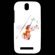 Coque HTC One SV Violon en dessin 50