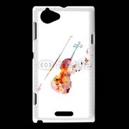 Coque Sony Xperia L Violon en dessin 50
