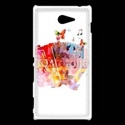 Coque Sony Xperia M2 Accordéon en dessin 25
