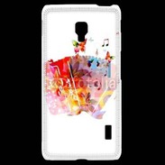 Coque LG F6 Accordéon en dessin 25