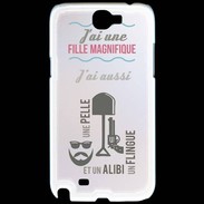 Coque Samsung Galaxy Note 2 J'ai une fille ZG