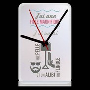 Pendule de bureau J'ai une fille ZG