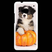 Coque HTC One Chiot Berger Australien 25