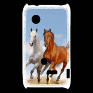 Coque Sony Xperia Typo Duo de chevaux