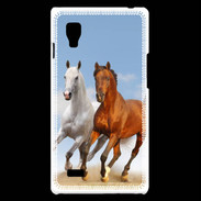 Coque LG Optimus L9 Duo de chevaux