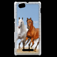 Coque Sony Xperia M Duo de chevaux