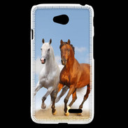 Coque LG L70 Duo de chevaux