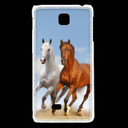 Coque LG F5 Duo de chevaux
