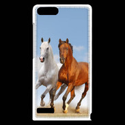 Coque Huawei Ascend G6 Duo de chevaux