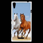 Coque Sony Xperia T3 Duo de chevaux