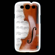 Coque Samsung Galaxy S3 Violon et partitions
